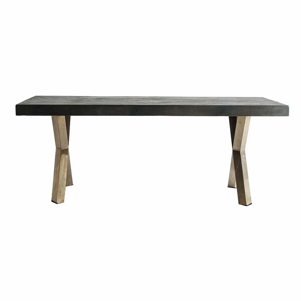 Dining Tables - Golden iron living room table in 200x90x76 cm - VICAL