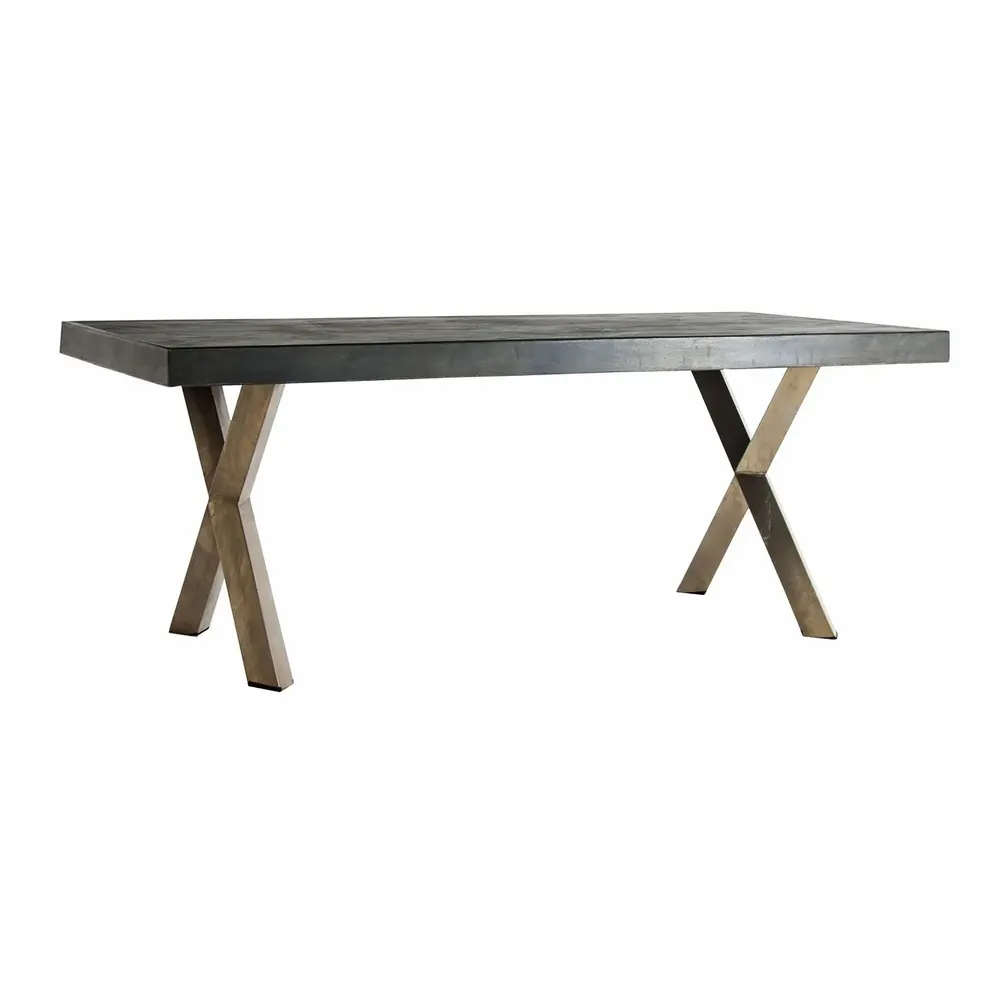 Dining Tables - Golden iron living room table in 200x90x76 cm - VICAL
