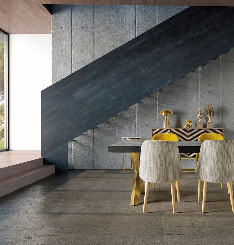 Dining Tables - Golden iron living room table in 200x90x76 cm - VICAL