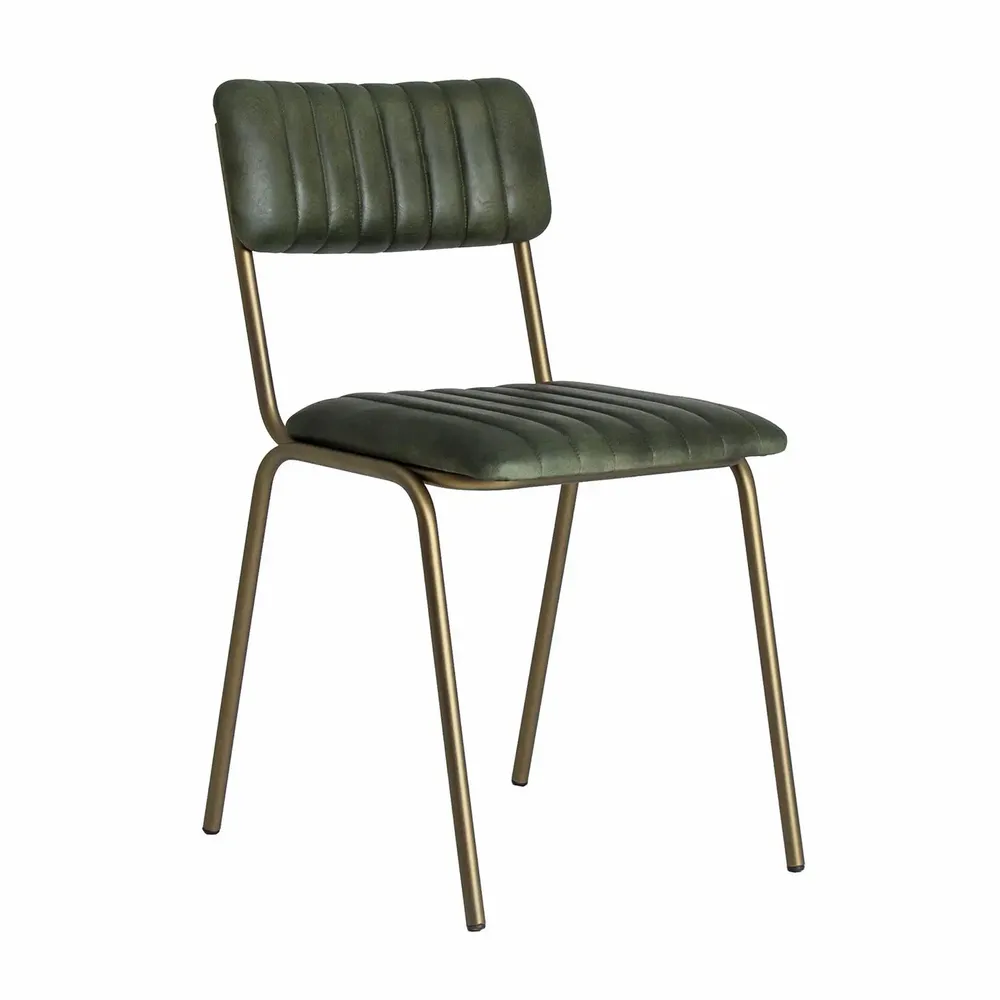 Chairs - Old green iron chair in 46x49x78 cm - VICAL