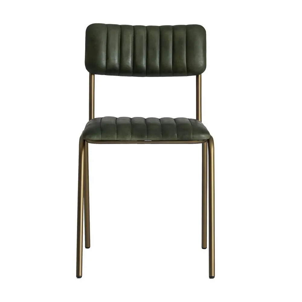 Chairs - Old green iron chair in 46x49x78 cm - VICAL