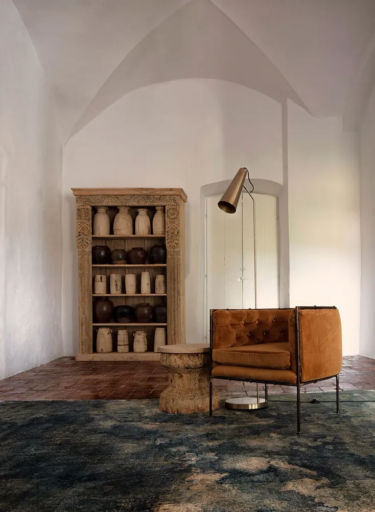 Armchairs - Ocher iron armchair in 71x72x71 cm - VICAL