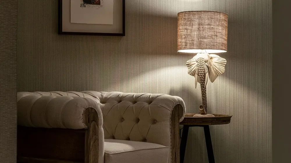 Armchairs - Beige tropical wood armchair in 113x90x80 cm - VICAL