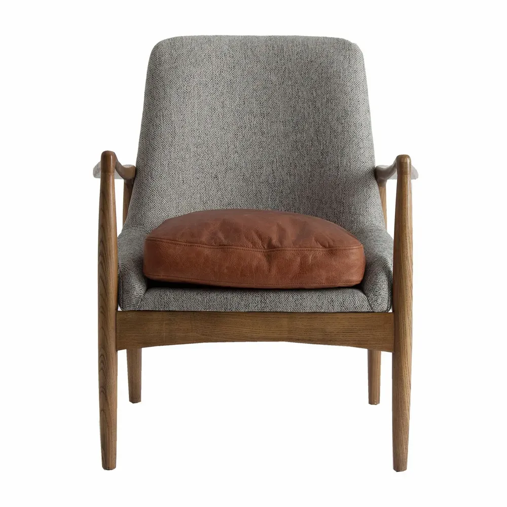 Fauteuils - Fauteuil en bois de sapin gris  en 62x72x83 cm - VICAL