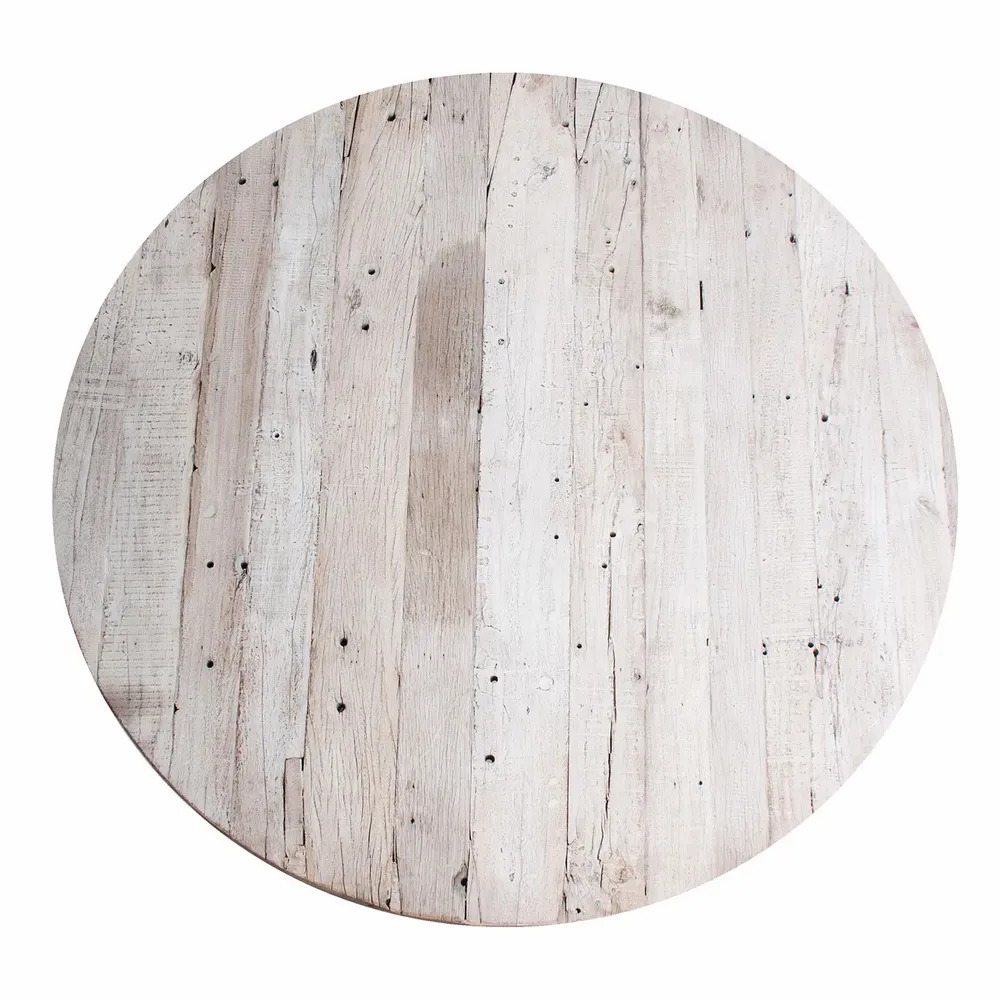 Dining Tables - Living room table in aged off-white mango wood in 180x180x75 cm - VICAL