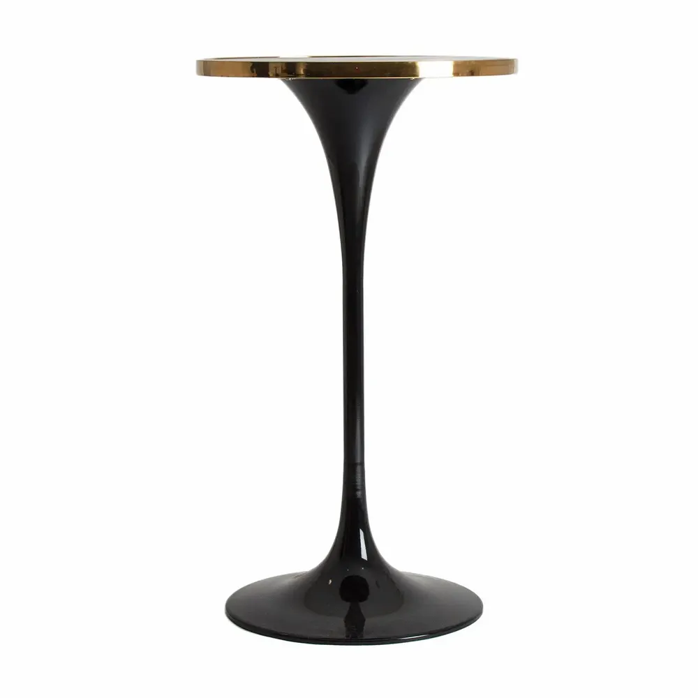 Other tables - Glossy black iron bar table in 60x60x106 cm - VICAL