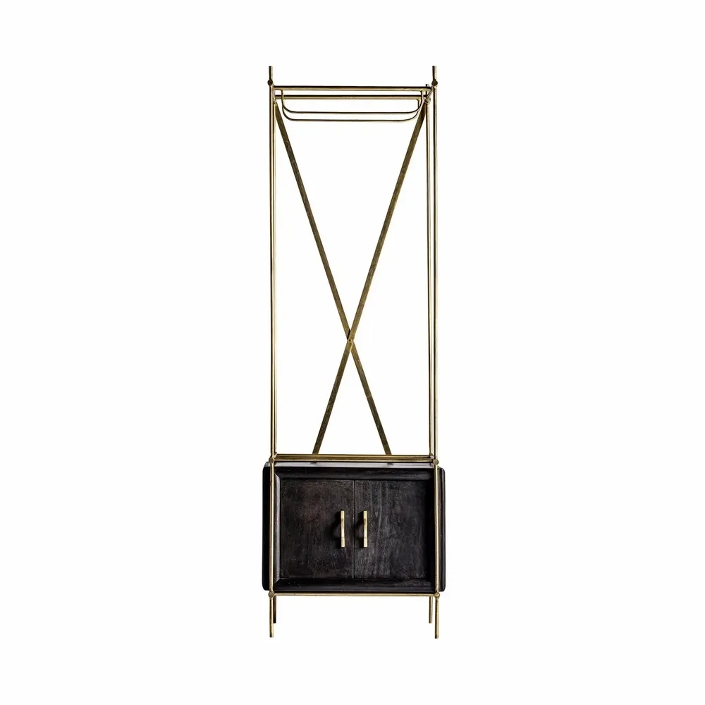 Armoires - Cintre en bois de mangue noir  en 60x56x191 cm - VICAL