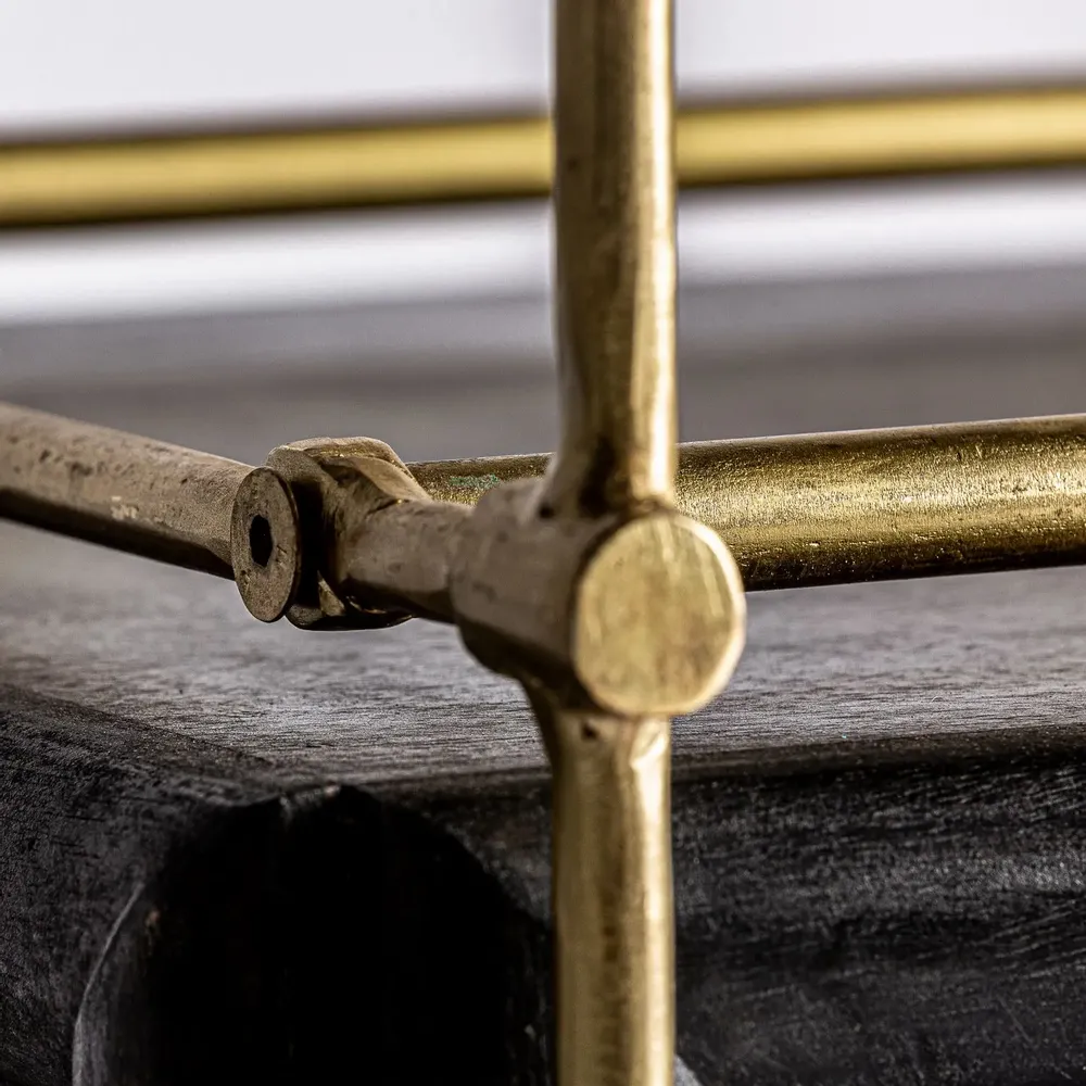 Armoires - Cintre en bois de mangue noir  en 60x56x191 cm - VICAL