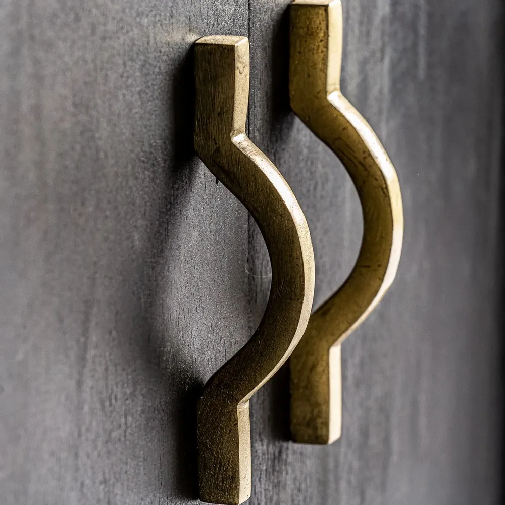 Armoires - Cintre en bois de mangue noir  en 60x56x191 cm - VICAL