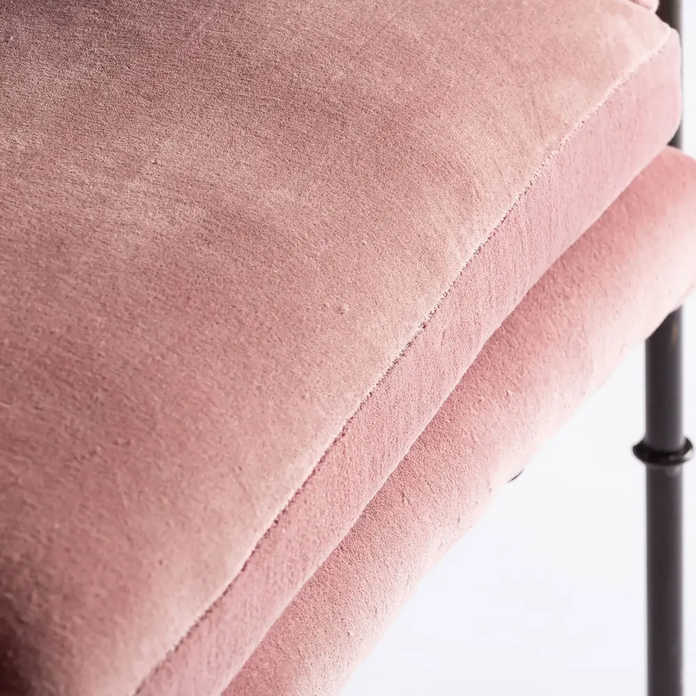 Armchairs - Pink iron armchair in 72x70x67 cm - VICAL