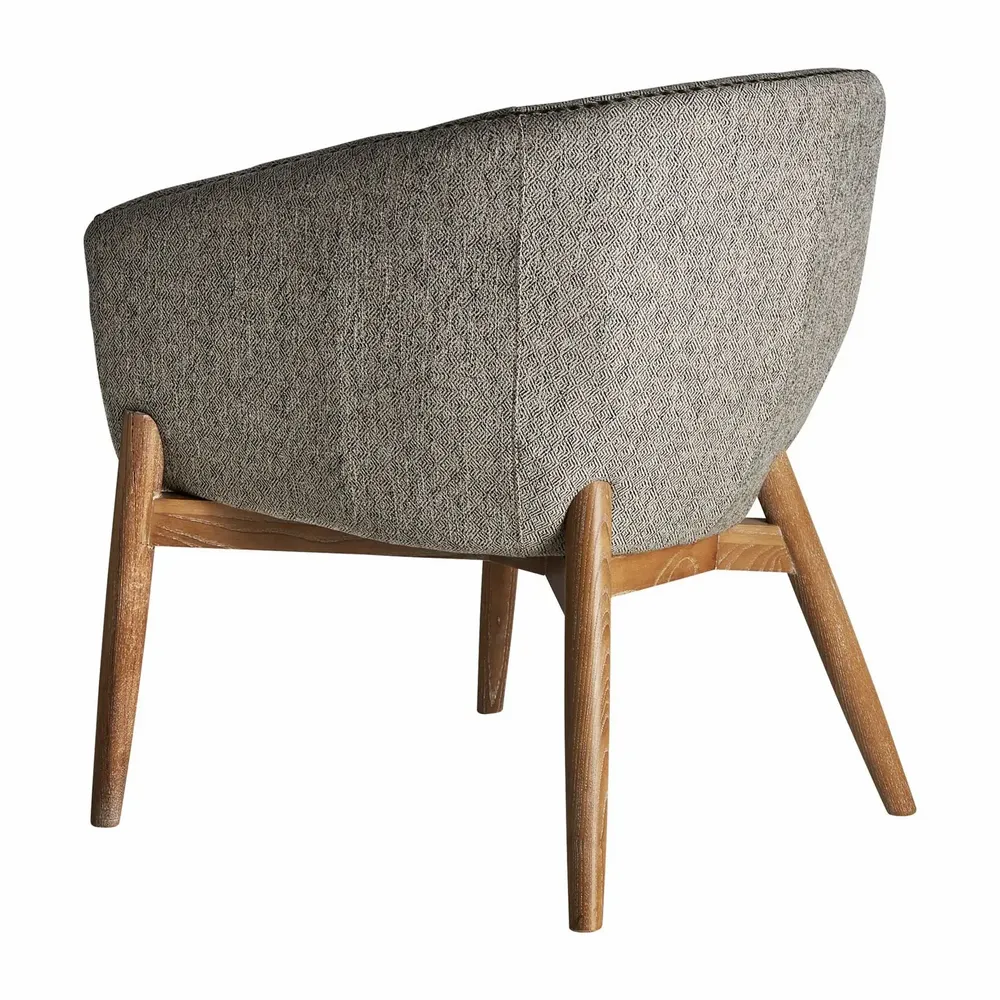 Chairs - Armchair in gray ash wood in 69x68x79 cm - VICAL