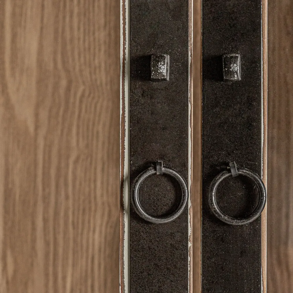 Wardrobe - Display case in off-white elm wood in 200x45x225 cm - VICAL