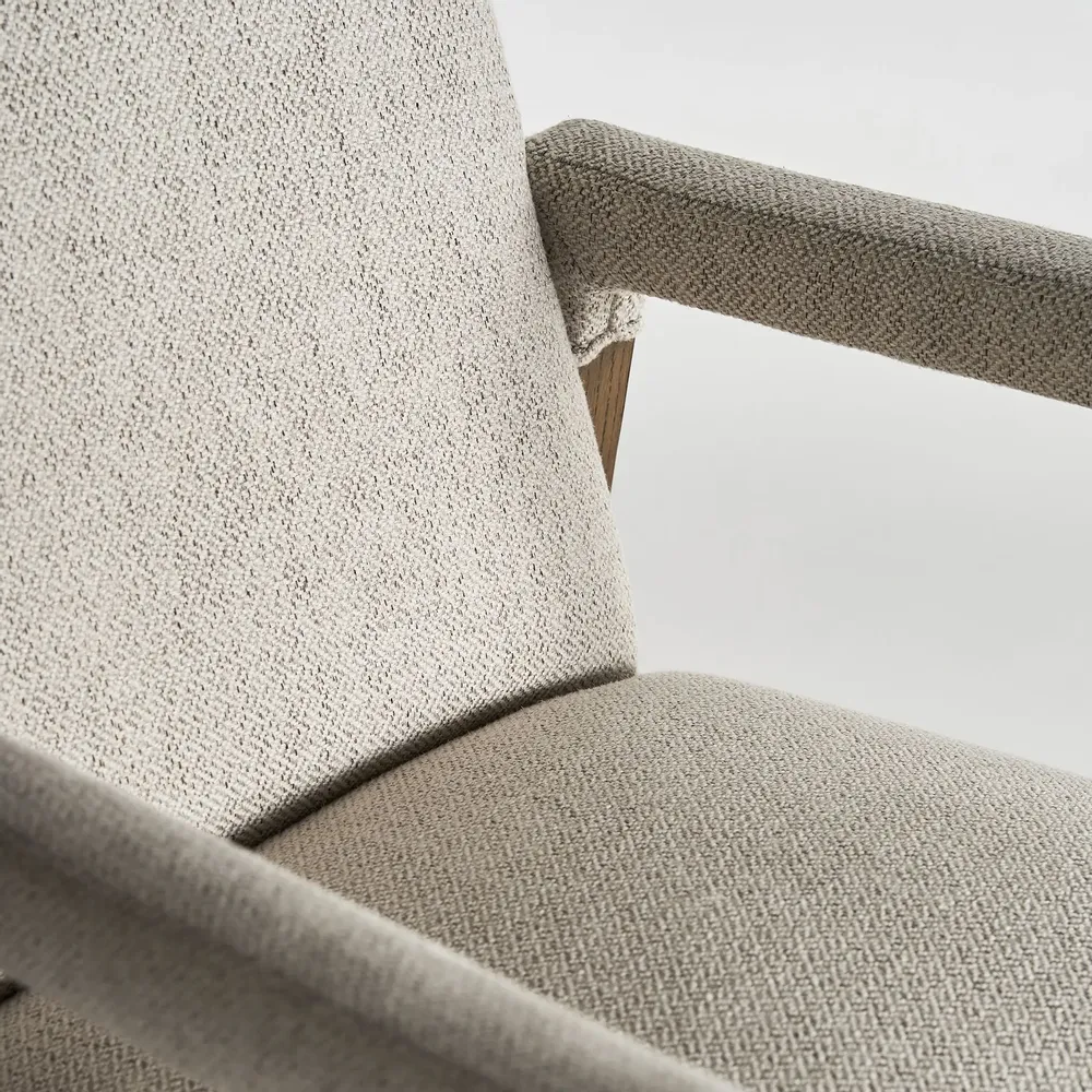 Chaises - Chaise en lin crème  en 60x65x85 cm - VICAL