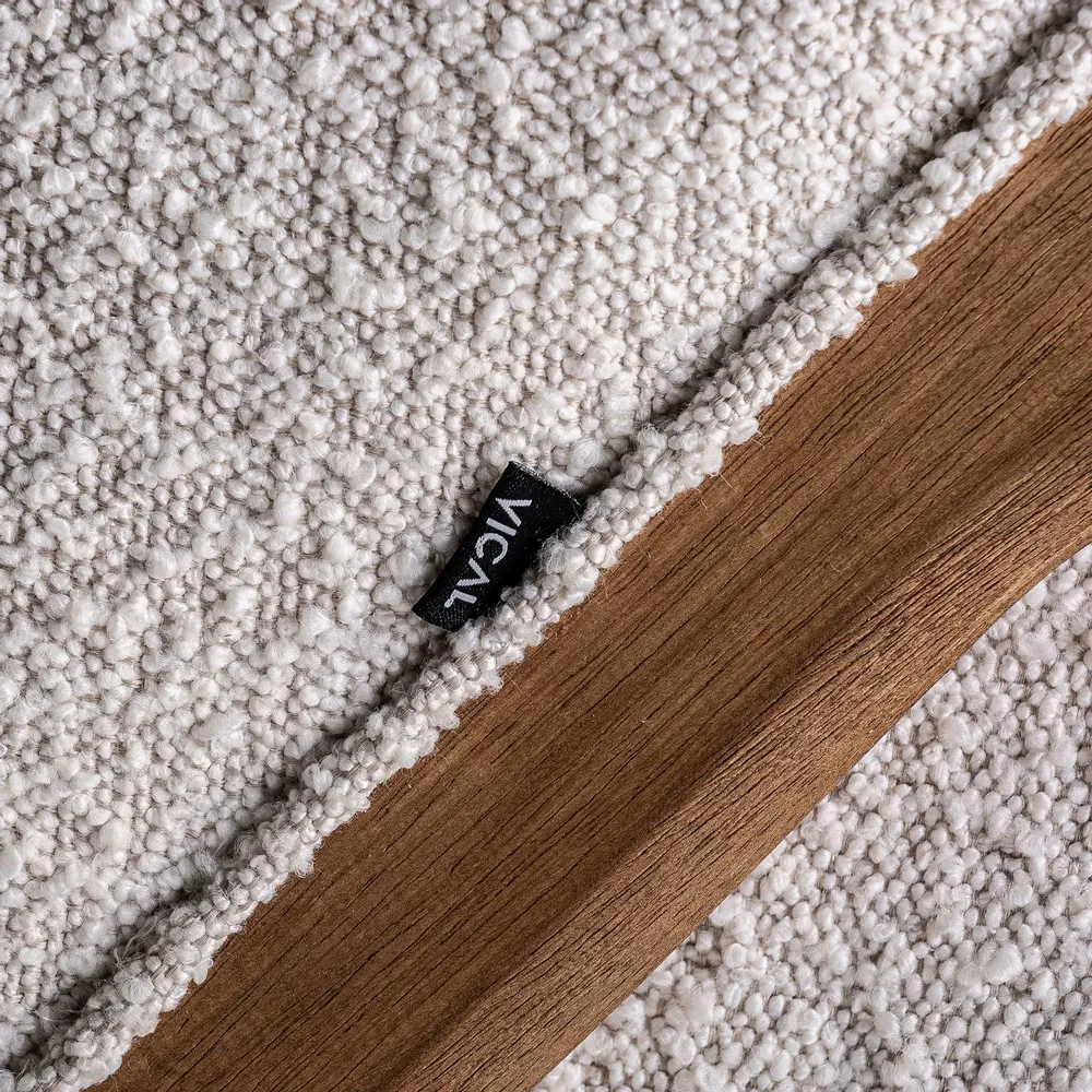 Armchairs - Armchair in off-white pine wood in 73x83x80 cm - VICAL