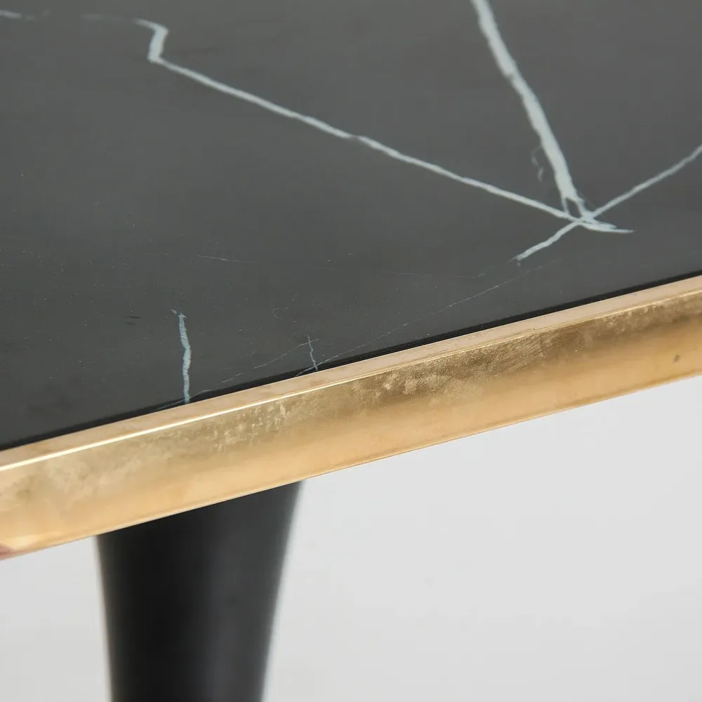 Other tables - Black steel bar table in 70x70x107 cm - VICAL