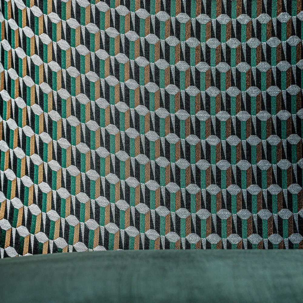 Chairs - Green rubber wood chair in 56x70x85 cm - VICAL