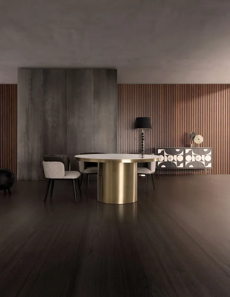 Tables Salle à Manger - Table salon en tuile de porcelaine blanc - VICAL