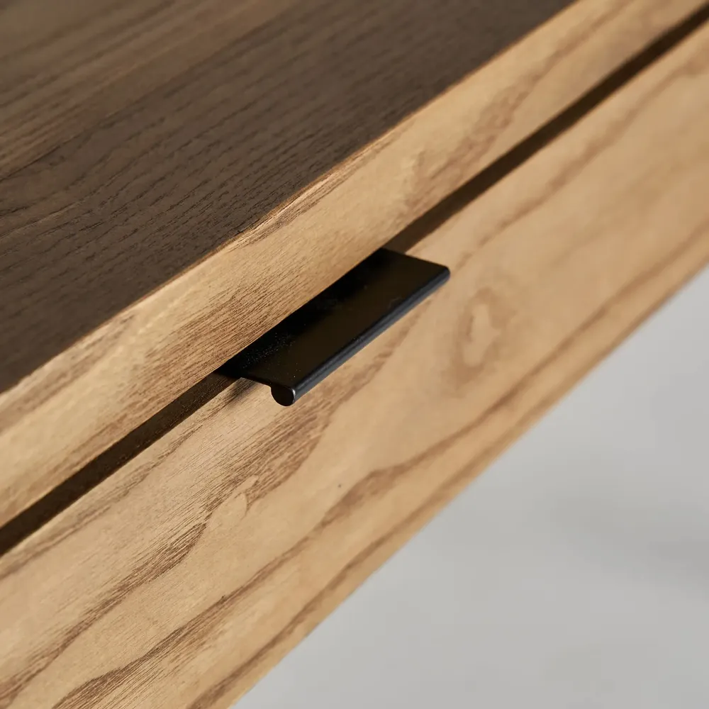 Desks - Black elm wood desk in 140x60x78 cm - VICAL