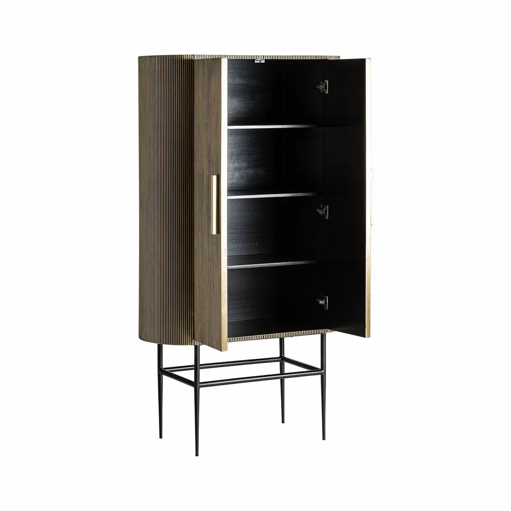 Armoires - Armoire en fer noir  en 100x45x180 cm - VICAL