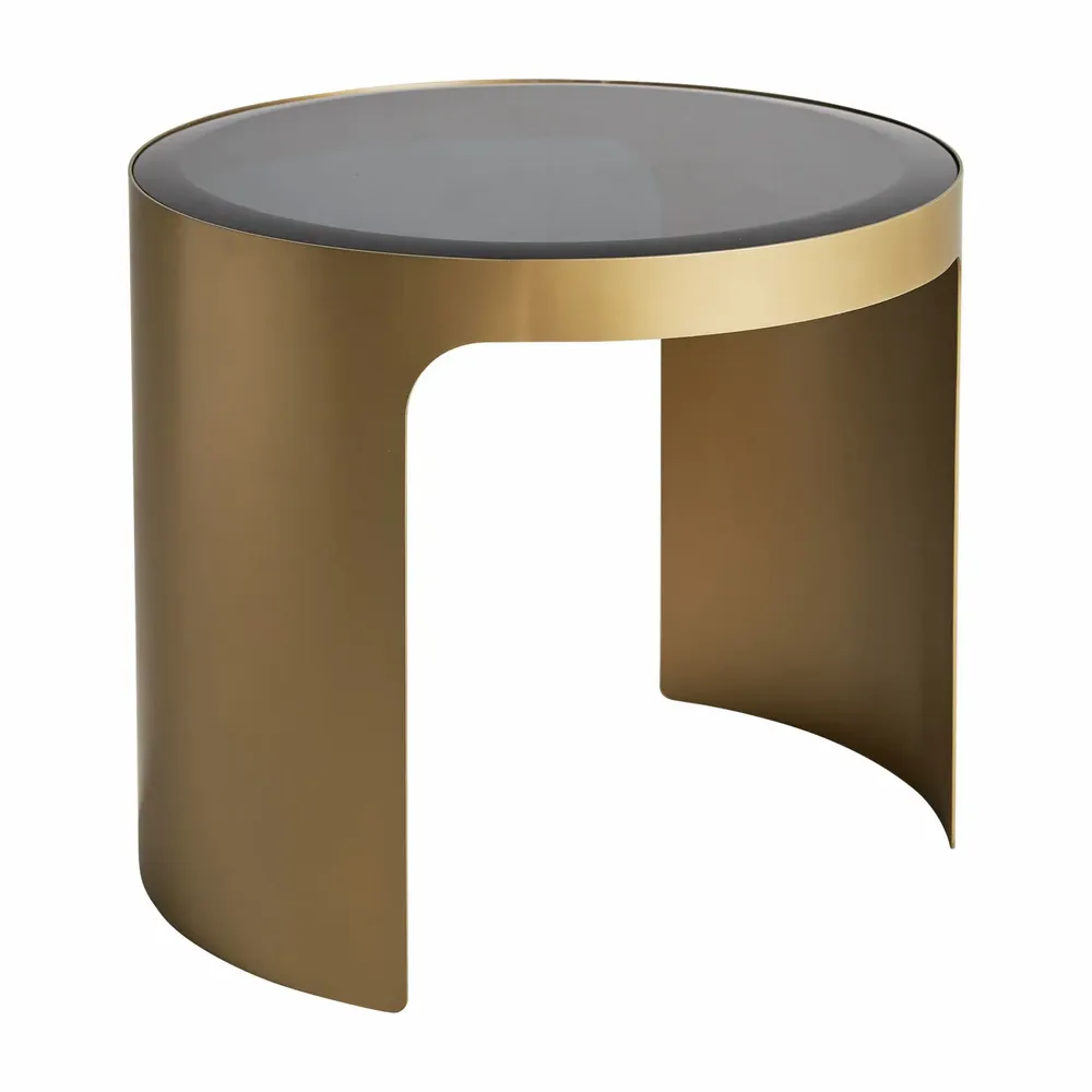 Coffee tables - Golden iron coffee table in 55x55x42 cm - VICAL