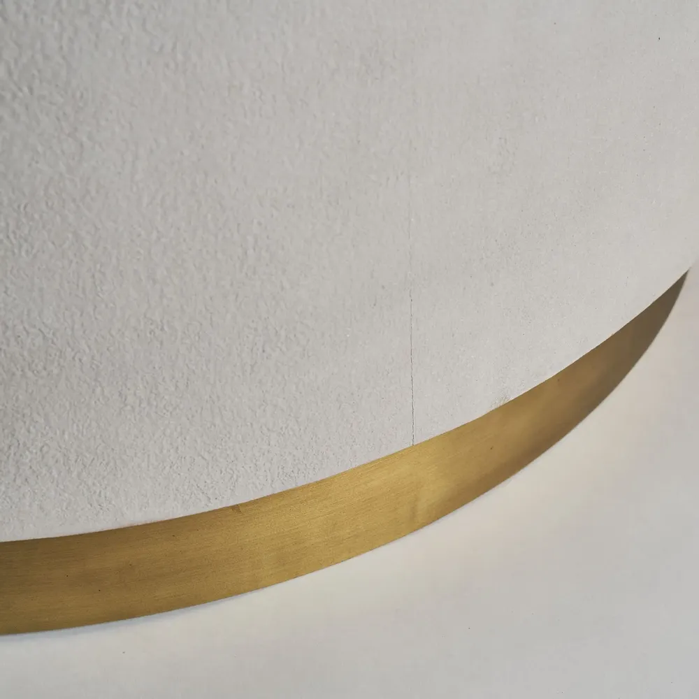 Tables basses - Table basse en fer blanc  en 90x90x46 cm - VICAL