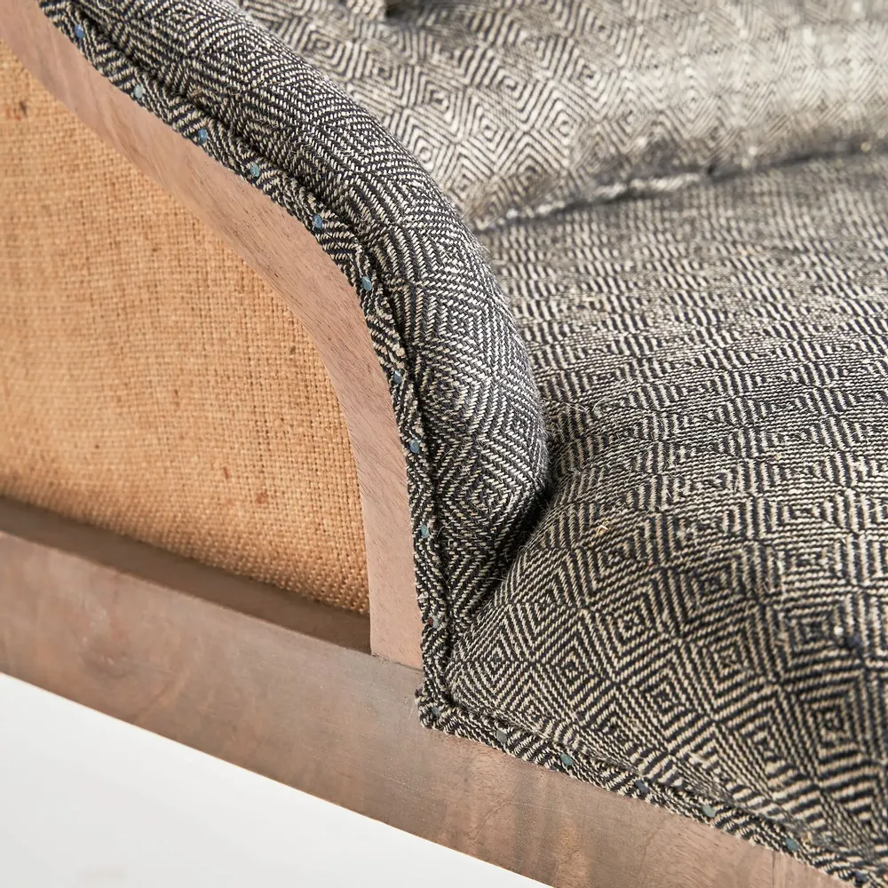 Fauteuils - Fauteuil en bois de mangue gris  en 64x63x75 cm - VICAL