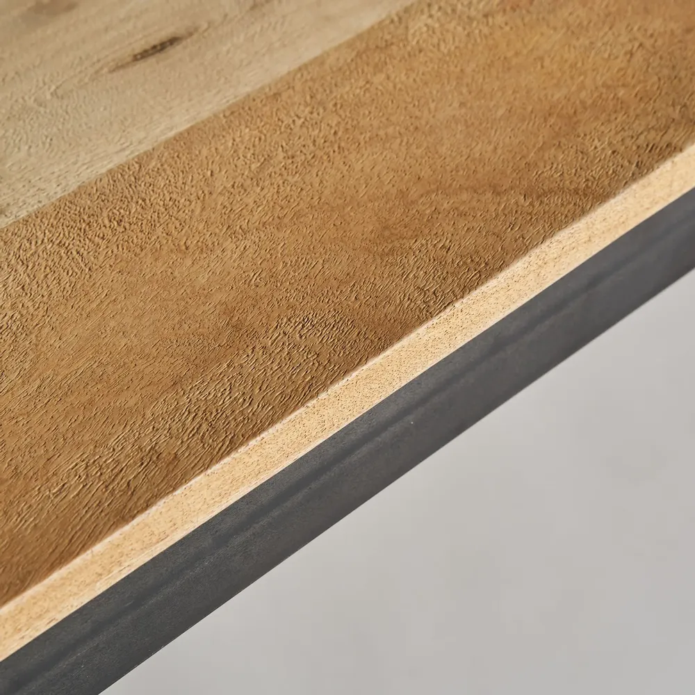 Tables Salle à Manger - Table salon en bois de mangue noir - VICAL