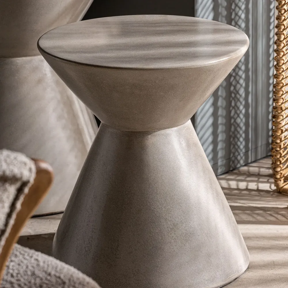 Other tables - Gray cement coffee table in 43x43x48 cm - VICAL