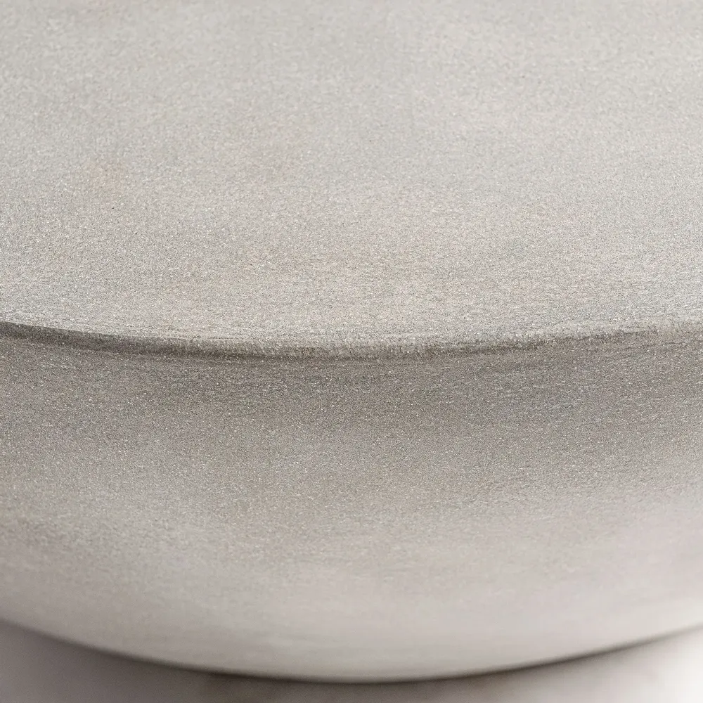 Tables basses - Table basse en ciment gris  en 90x90x35 cm - VICAL