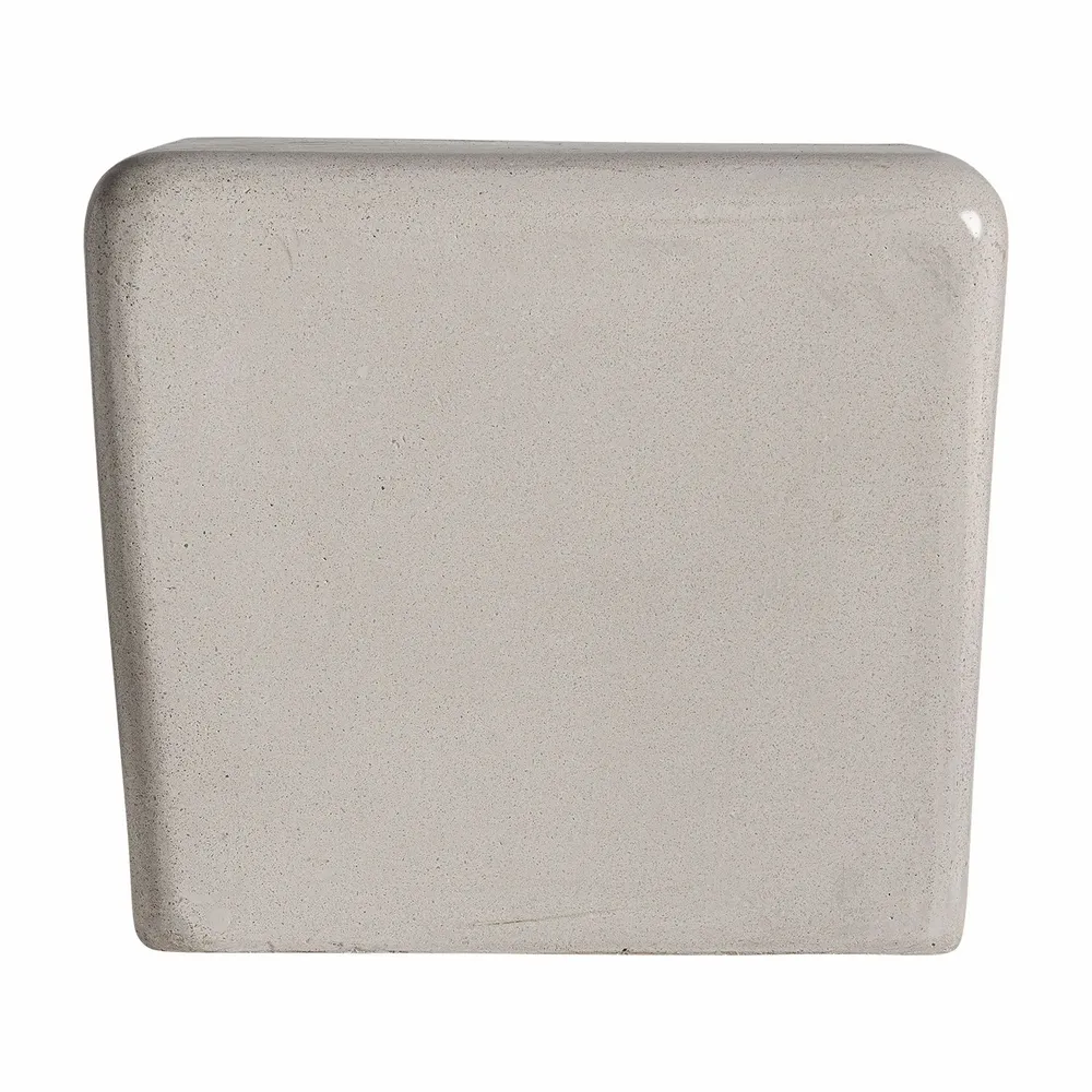 Other tables - White stone coffee table in 58x45x50 cm - VICAL