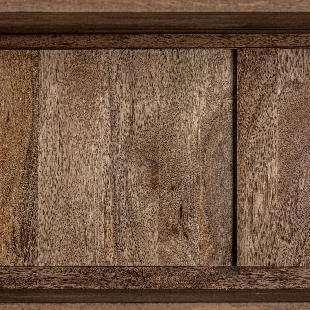 Armoires - Vitrine en bois de mangue noir  en 135x40x210 cm - VICAL