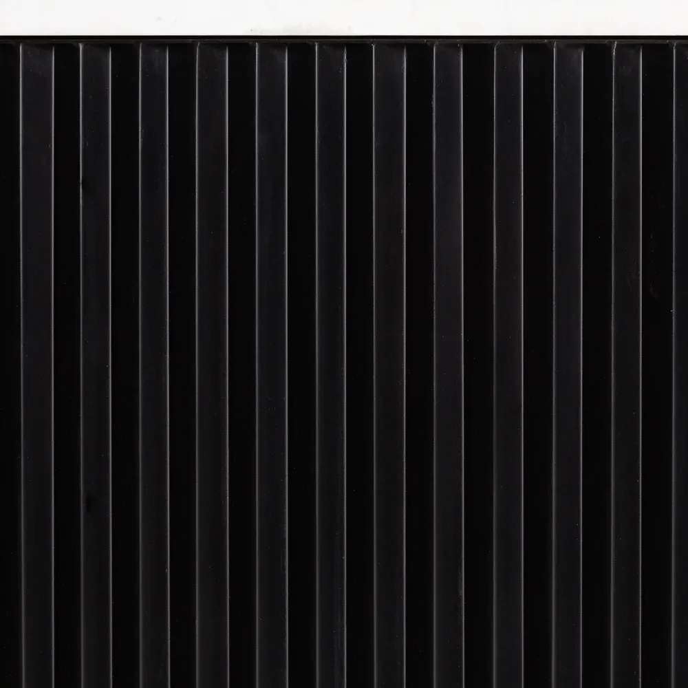 Meubles TV - Meuble tv en marbre noir  en 170x40x50 cm - VICAL