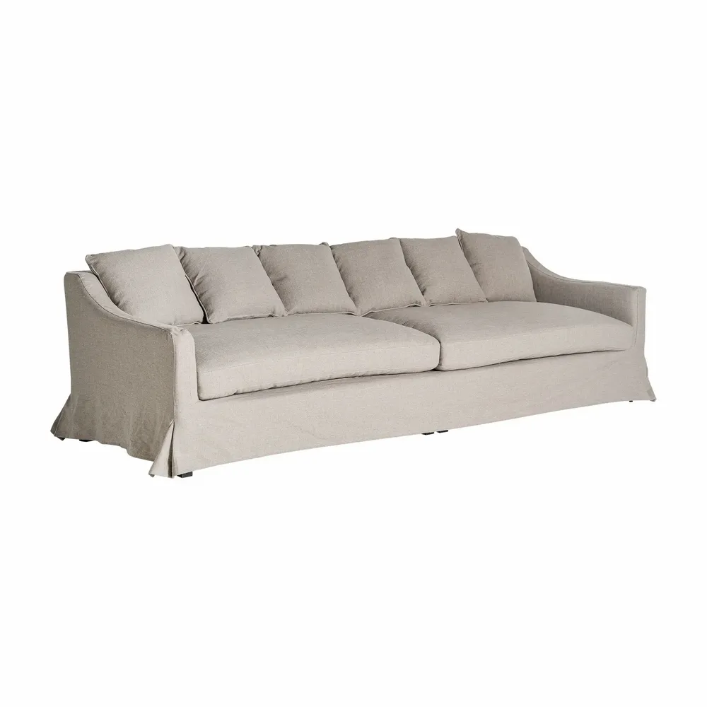 Canapés - Sofa en bois de pin beige  en 280x108x90 cm - VICAL