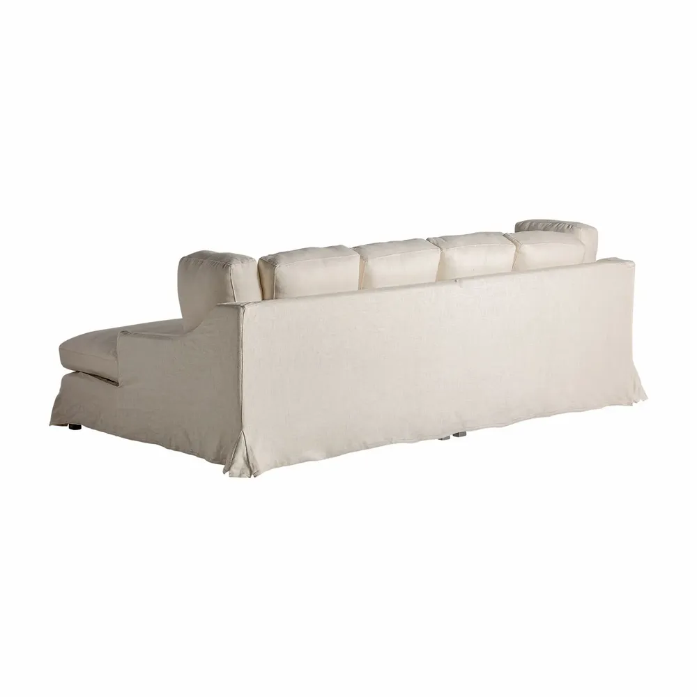 Canapés - Sofa en polyester crème  en 250x175x92 cm - VICAL