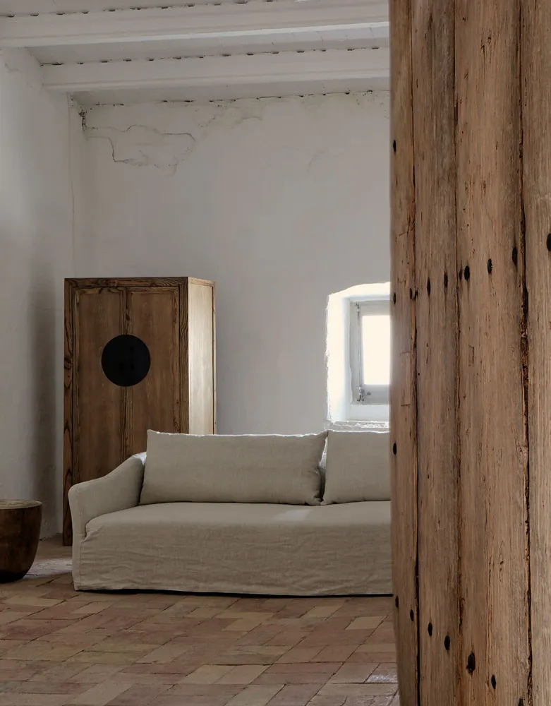 Canapés - Sofa en polyester crème  en 276x103x94 cm - VICAL