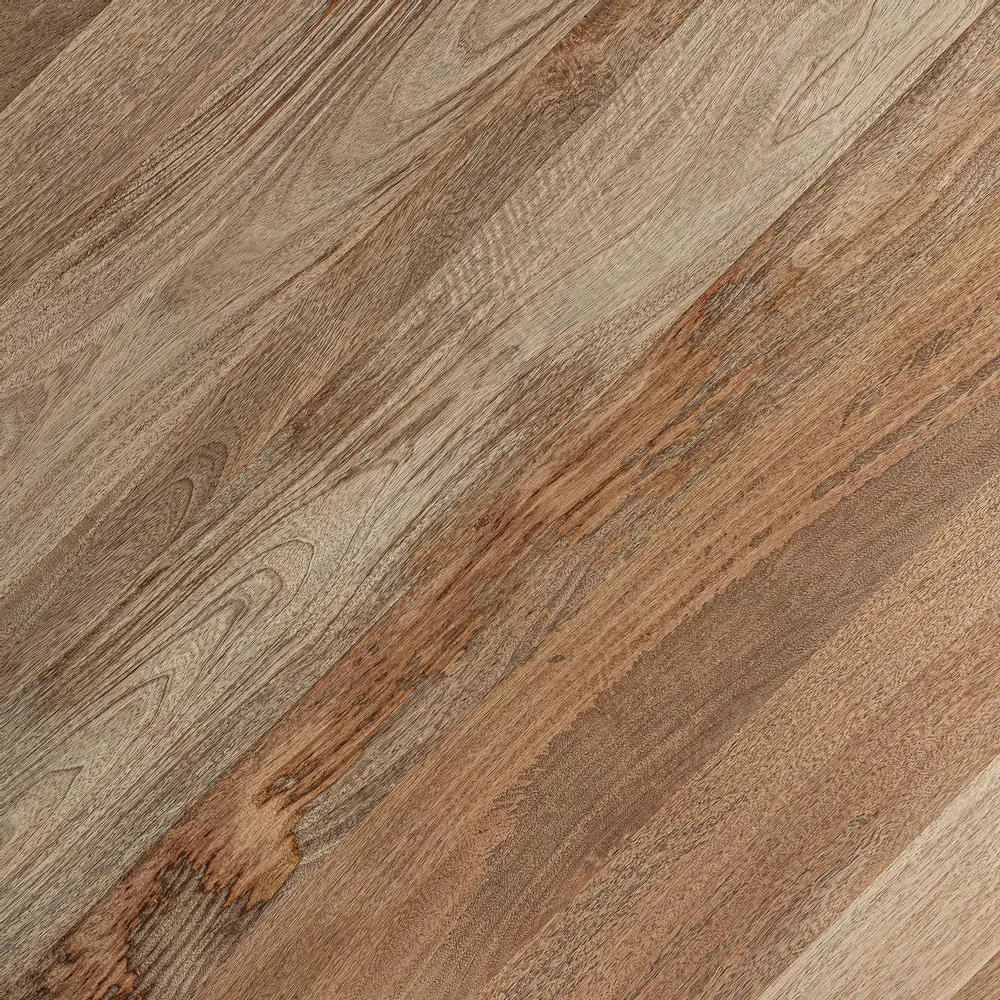 Dining Tables - Black mango wood living room table in 120x120x77 cm - VICAL