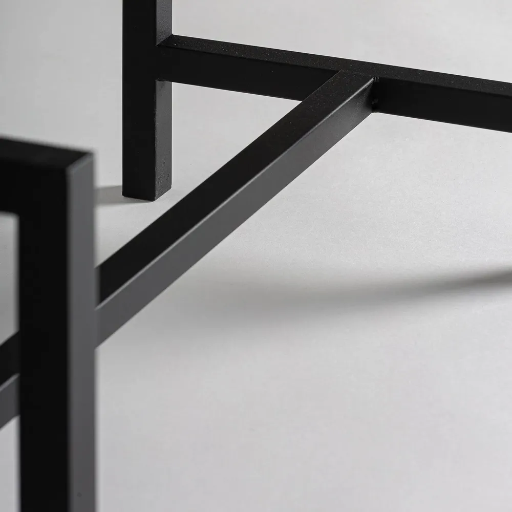 Armoires - Base vitrine en fer noir  en 85x40x40 cm - VICAL