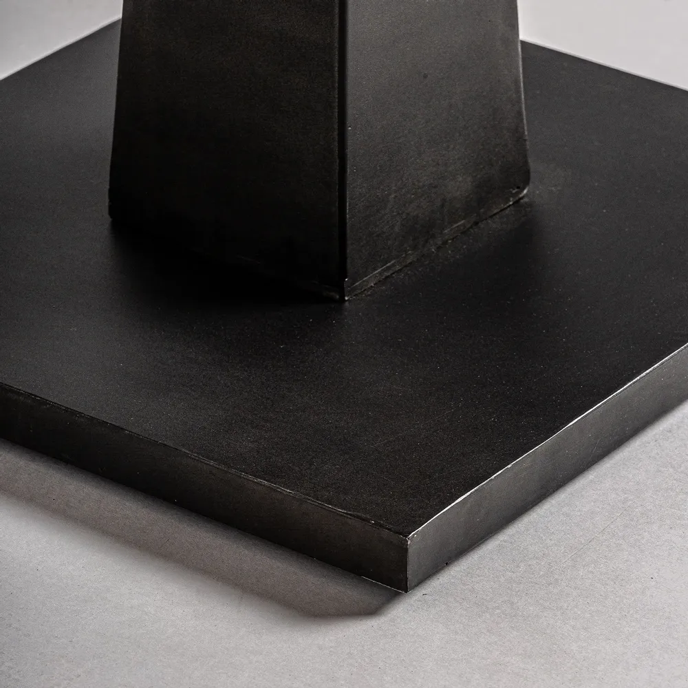 Other tables - Black mango wood bar table in 70x70x76 cm - VICAL