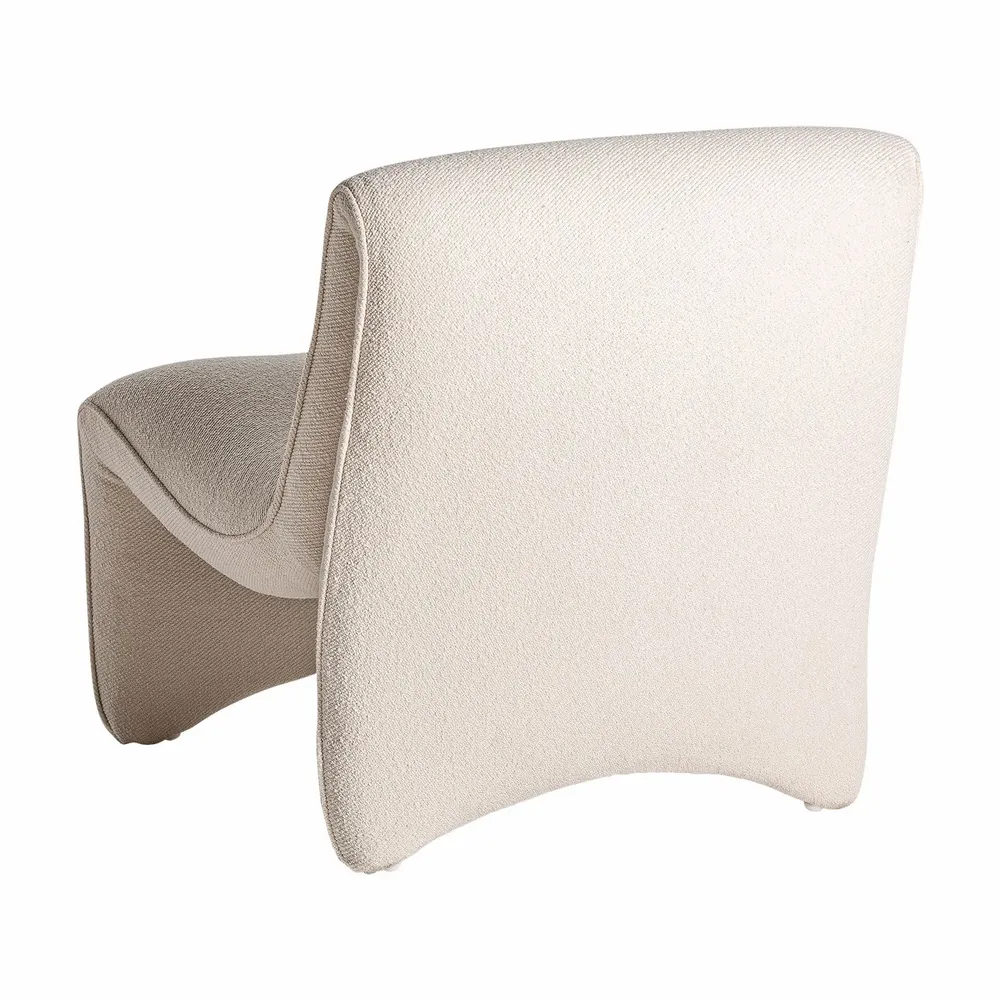 Fauteuils - Fauteuil en bois de pin blanc cassé  en 68x80x73 cm - VICAL
