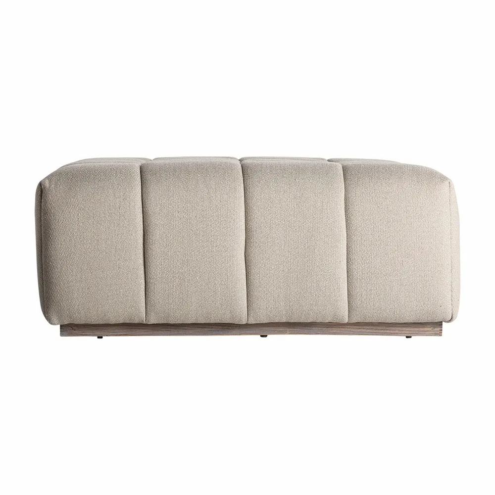 Footrests - Footrest in off-white pine wood in 98x98x40 cm - VICAL