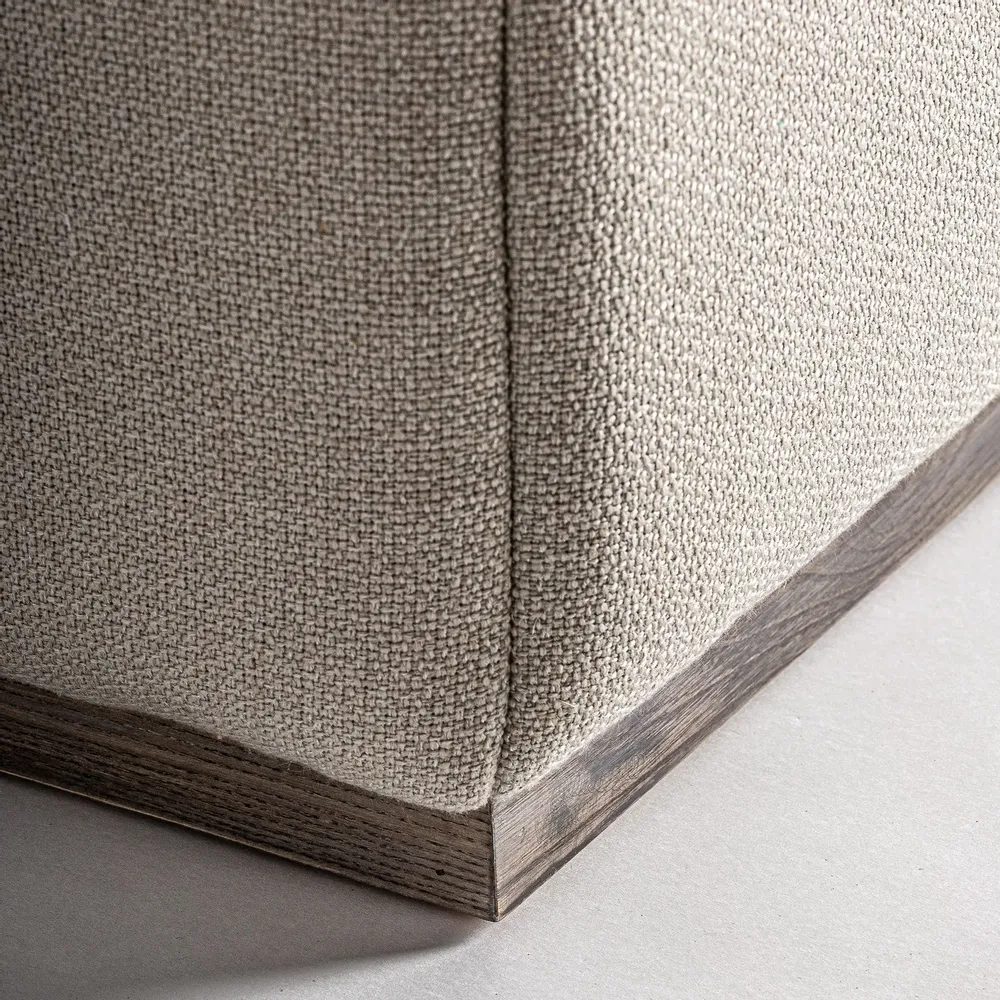 Footrests - Footrest in off-white pine wood in 98x98x40 cm - VICAL