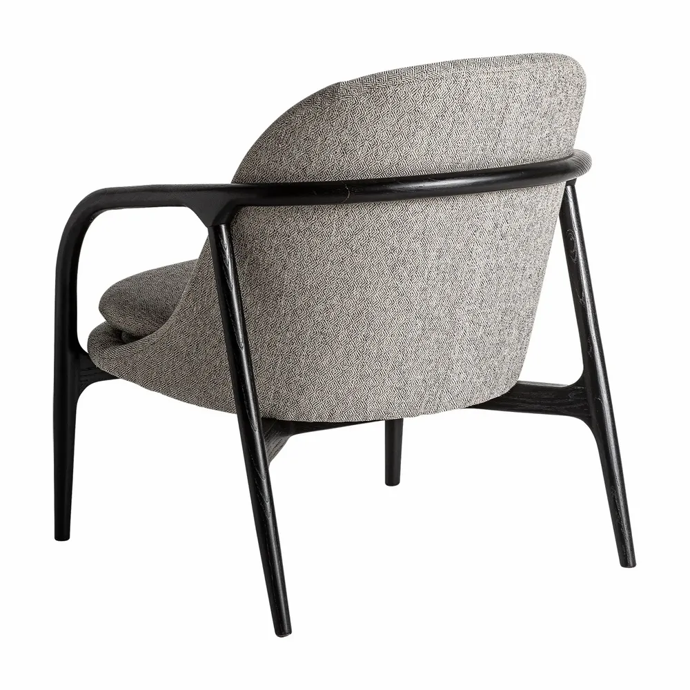 Armchairs - Gray polyester armchair in 68x82x84 cm - VICAL