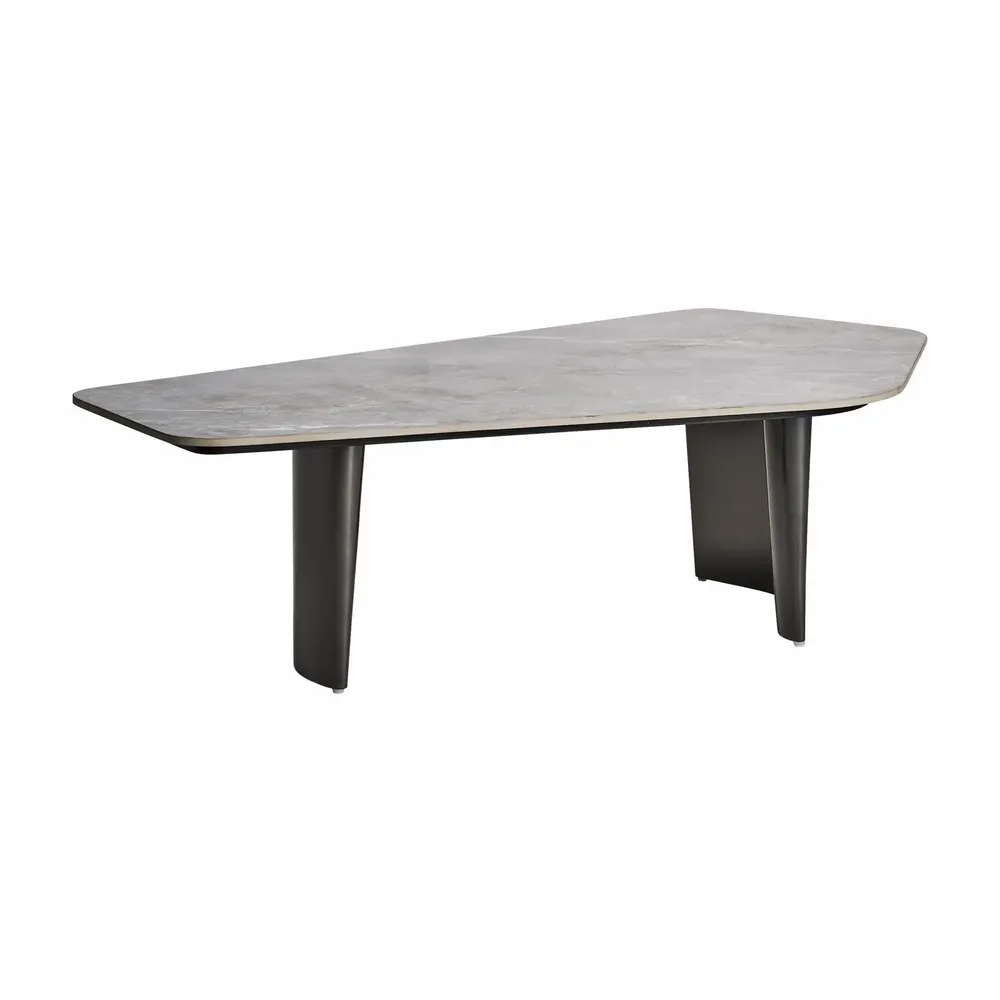 Coffee tables - Black steel coffee table in 129x70x38 cm - VICAL