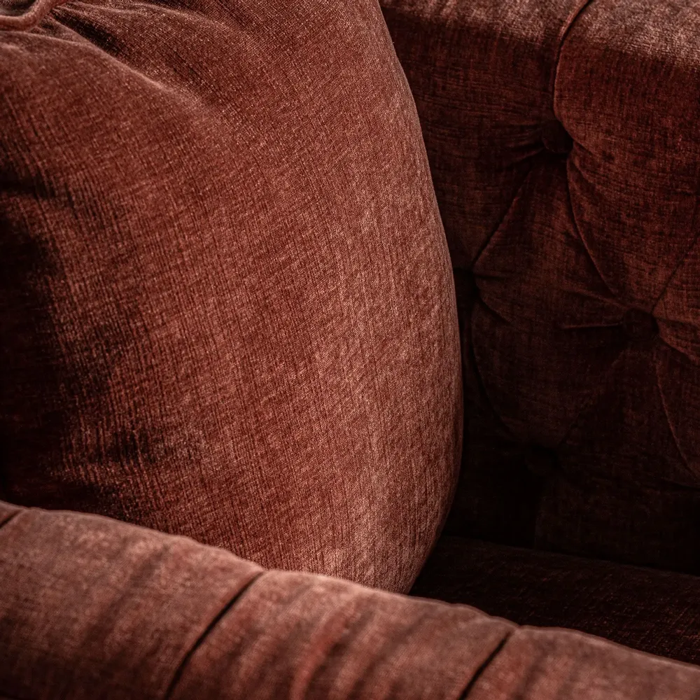 Armchairs - Burgundy polyester armchair in 87x88x80 cm - VICAL