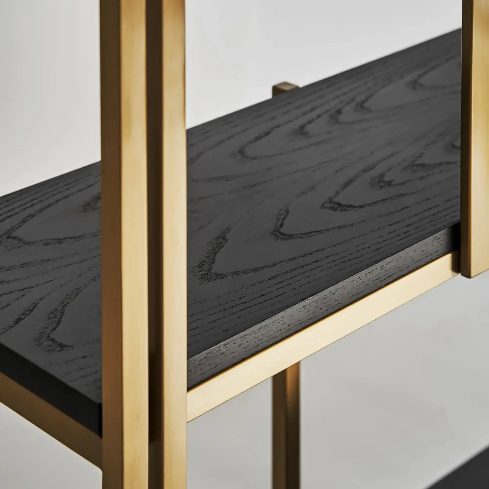 Shelves - Black steel shelf in 120x32x240 cm - VICAL