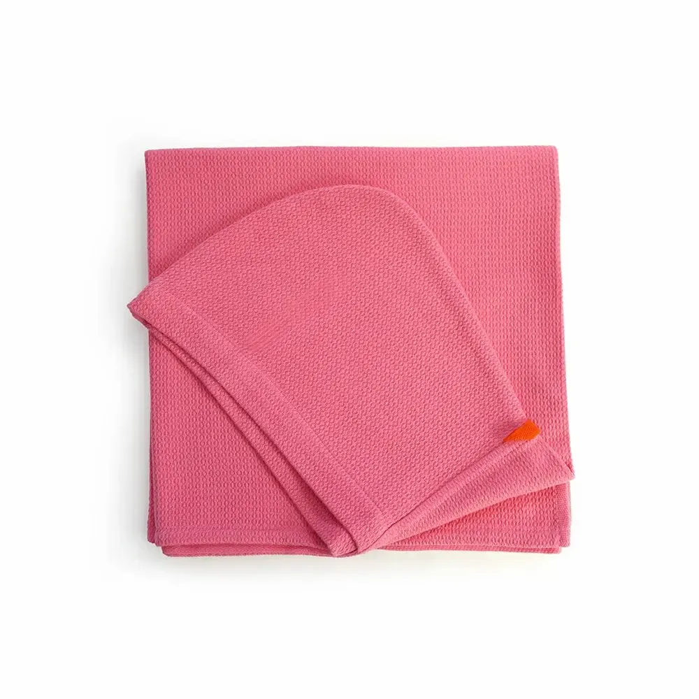 Kids accessories - Organic Cotton Kids Hooded Towel - Flamingo - EKOBO