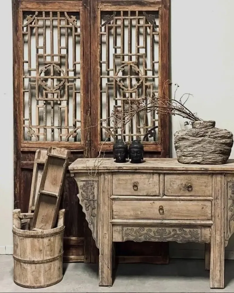 Bureaux - Console de bureau ancienne et originale - PAGODA INTERNATIONAL