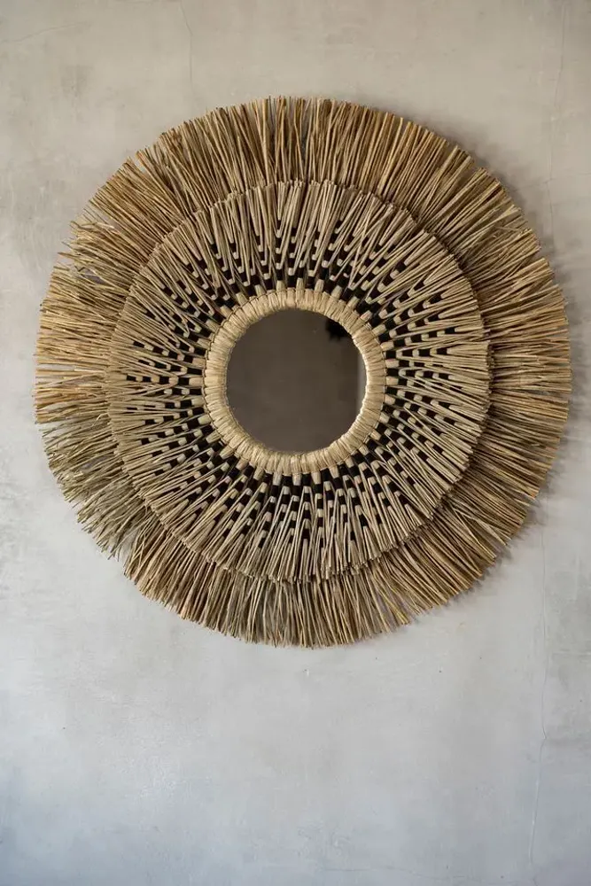 Miroirs - Le Miroir Havana - Naturel Noir - L - BAZAR BIZAR LIVING