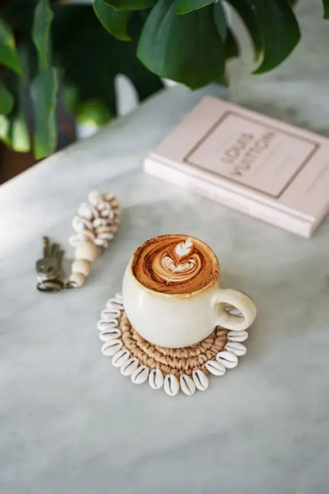 Sets de table - Le Sous-Verre Raffia Shell - Naturel - BAZAR BIZAR LIVING