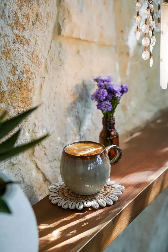 Sets de table - Le Sous-Verre Raffia Shell - Naturel - BAZAR BIZAR LIVING